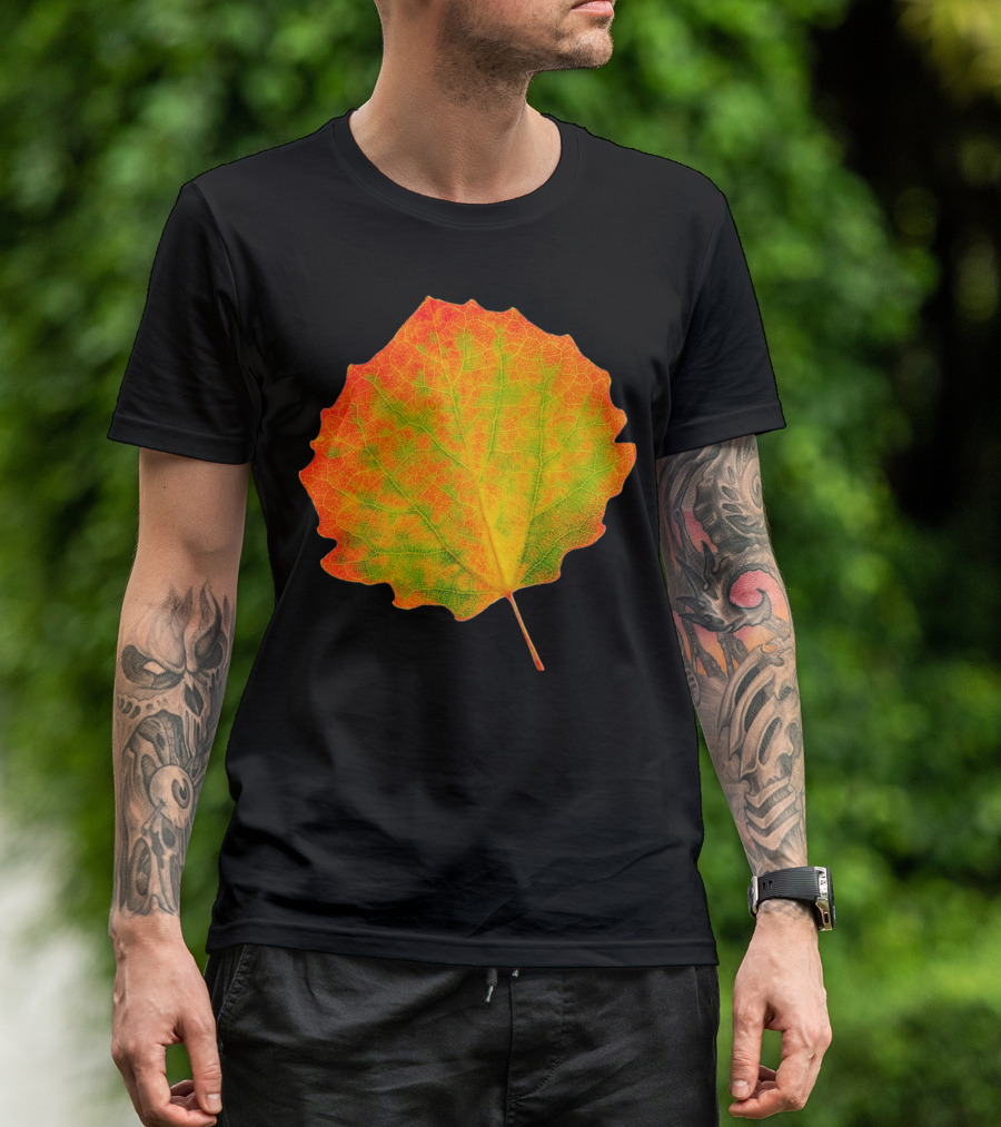 Colorful Aspen Leaf Autumn Vibes T-Shirt