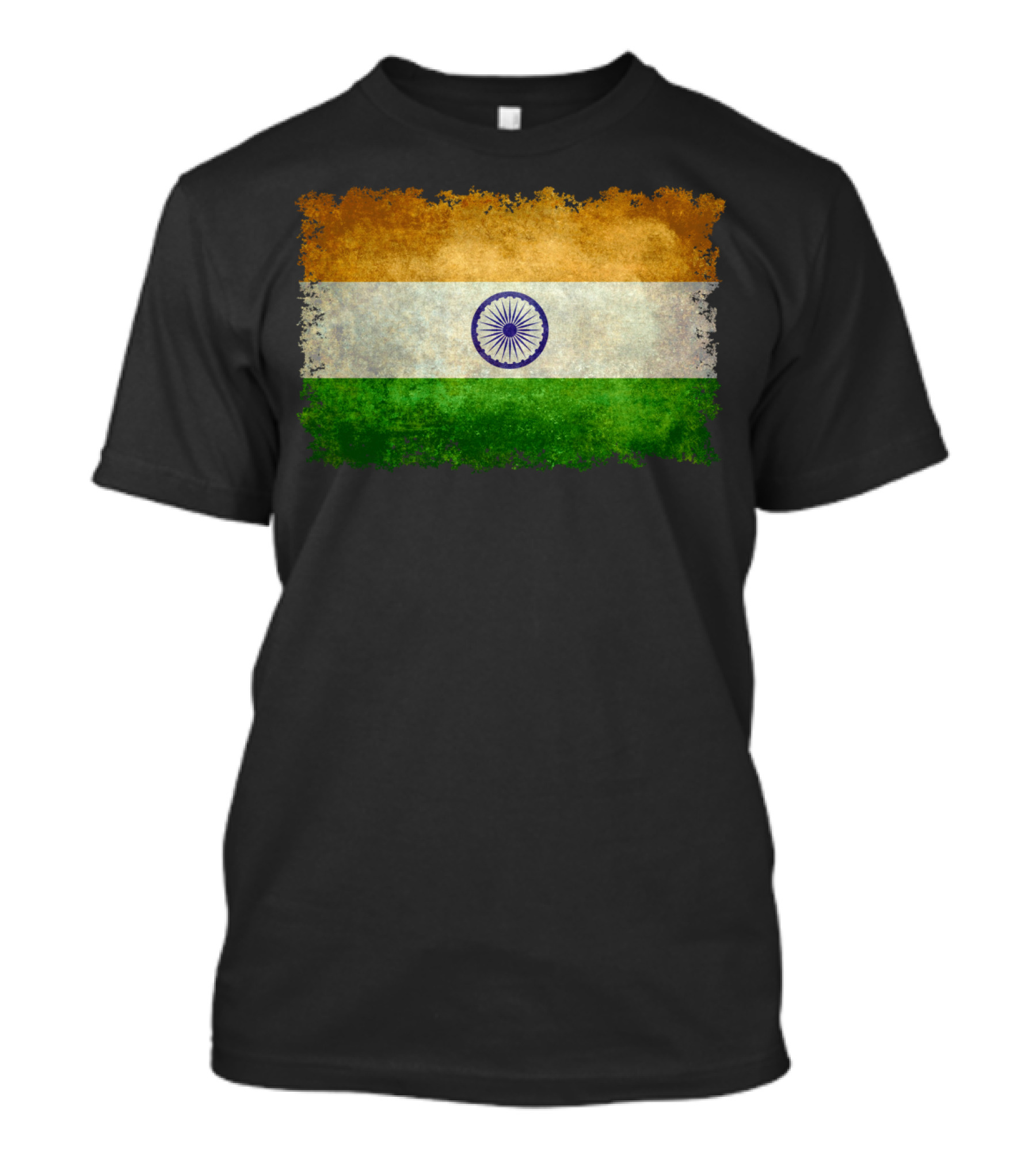 Flag Of India Grunge Style Texture T-Shirt