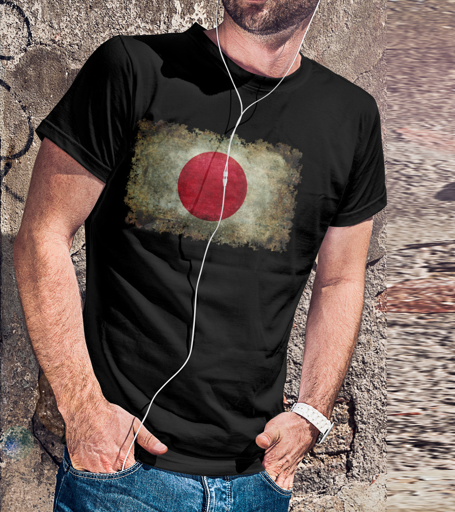 Vintage Flag Of Japan Grunge T-Shirt
