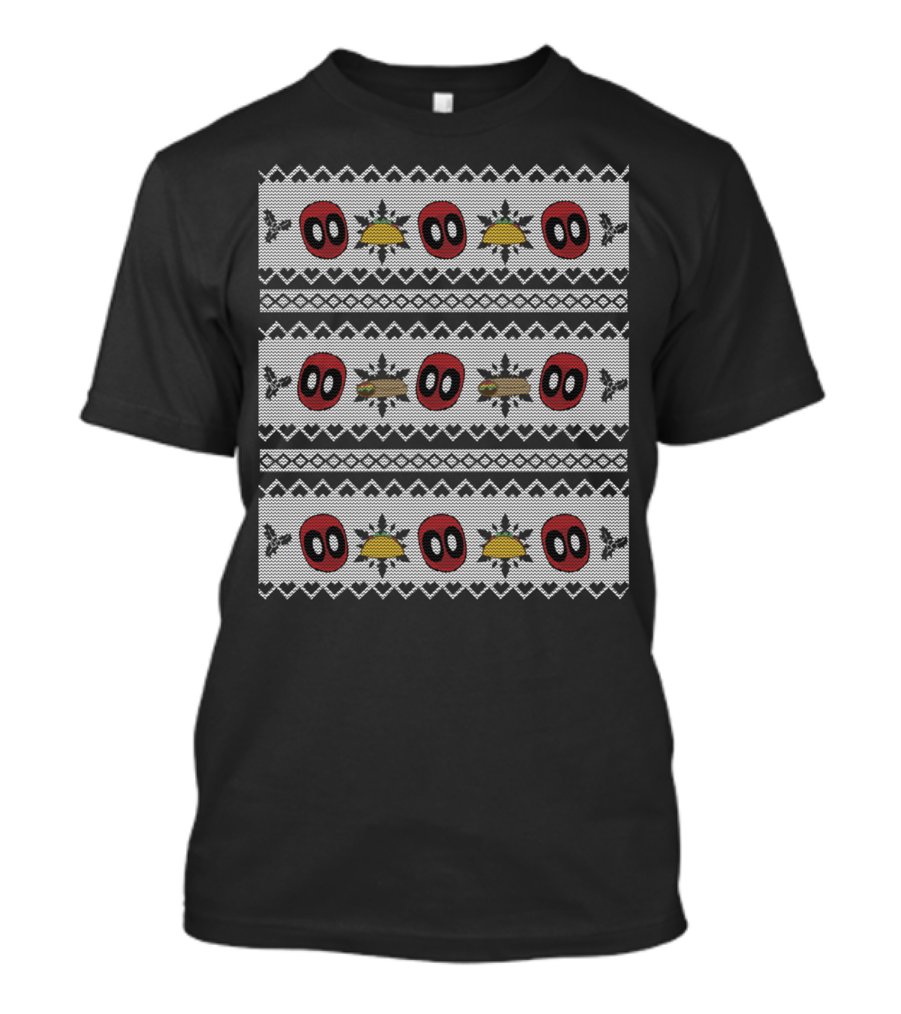Deadpool Mask Taco Festive T-Shirt