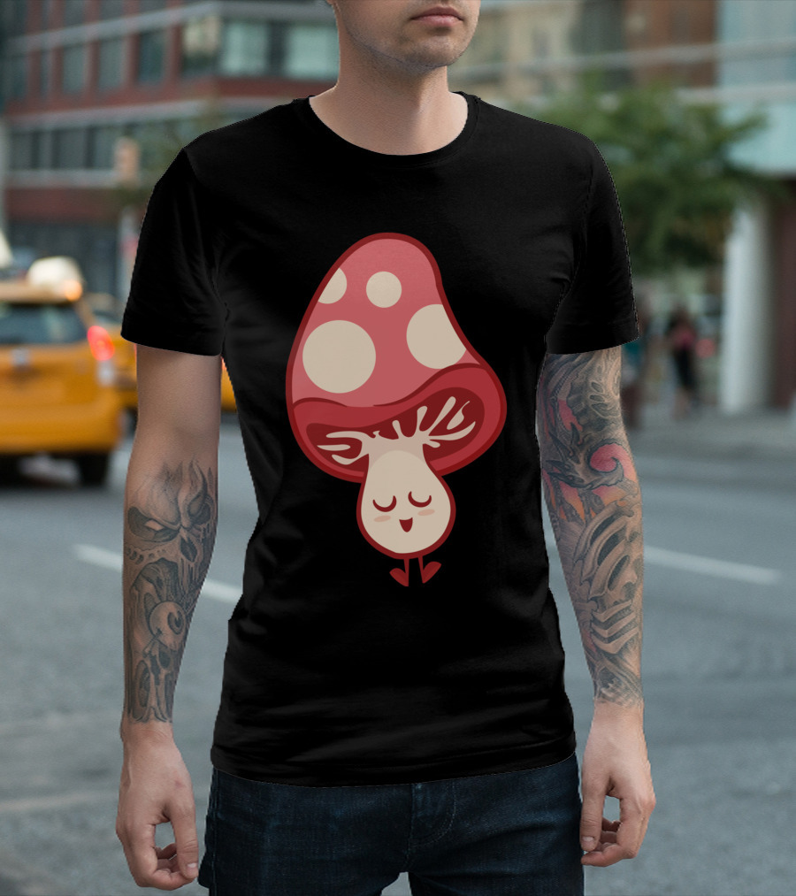 Mushroom Magic Whimsical Creature T-Shirt