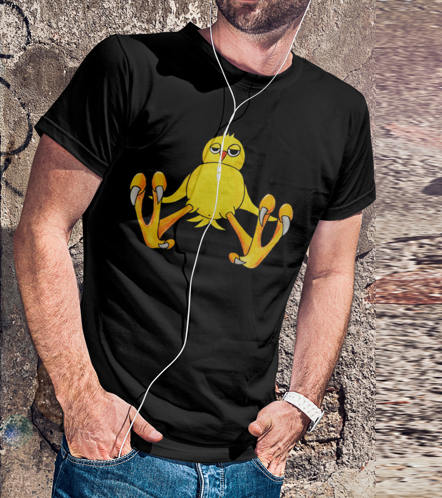 Relaxed Chicken Sitting Watercolor Hand Drawn T-Shirt