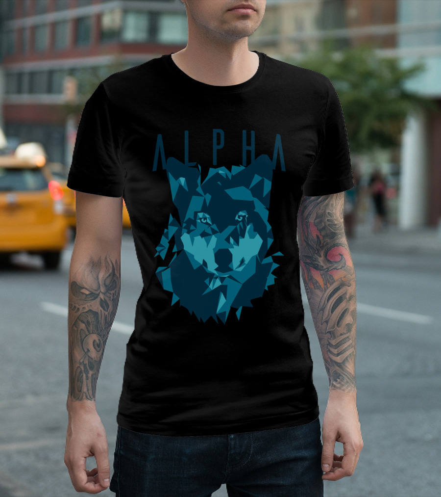 ALPHA Geometric Wolf T-Shirt