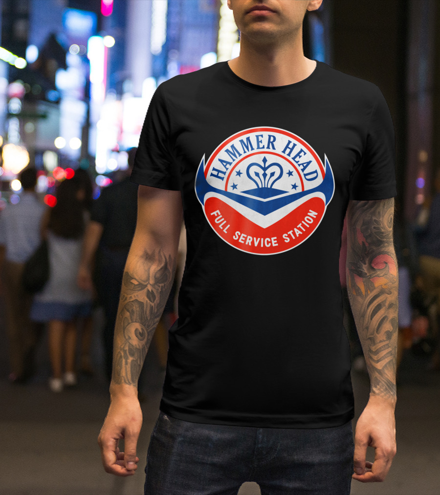 Hammer Head Full Service Station Retro T-Shirt