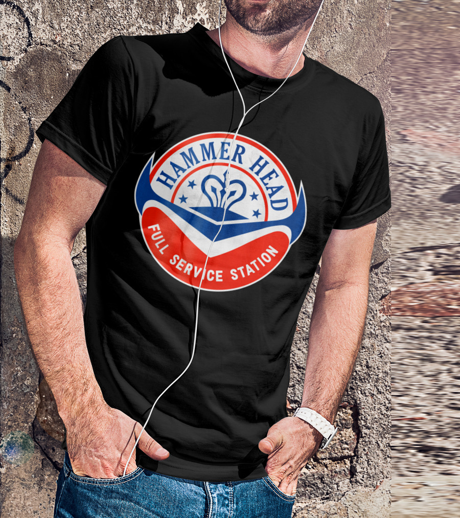 Hammer Head Full Service Station Retro T-Shirt