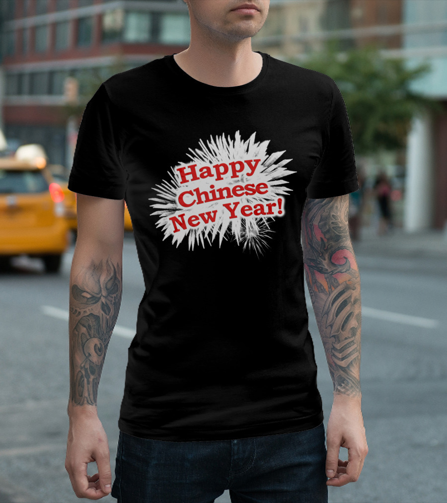 Happy Chinese New Year Fireworks T-Shirt