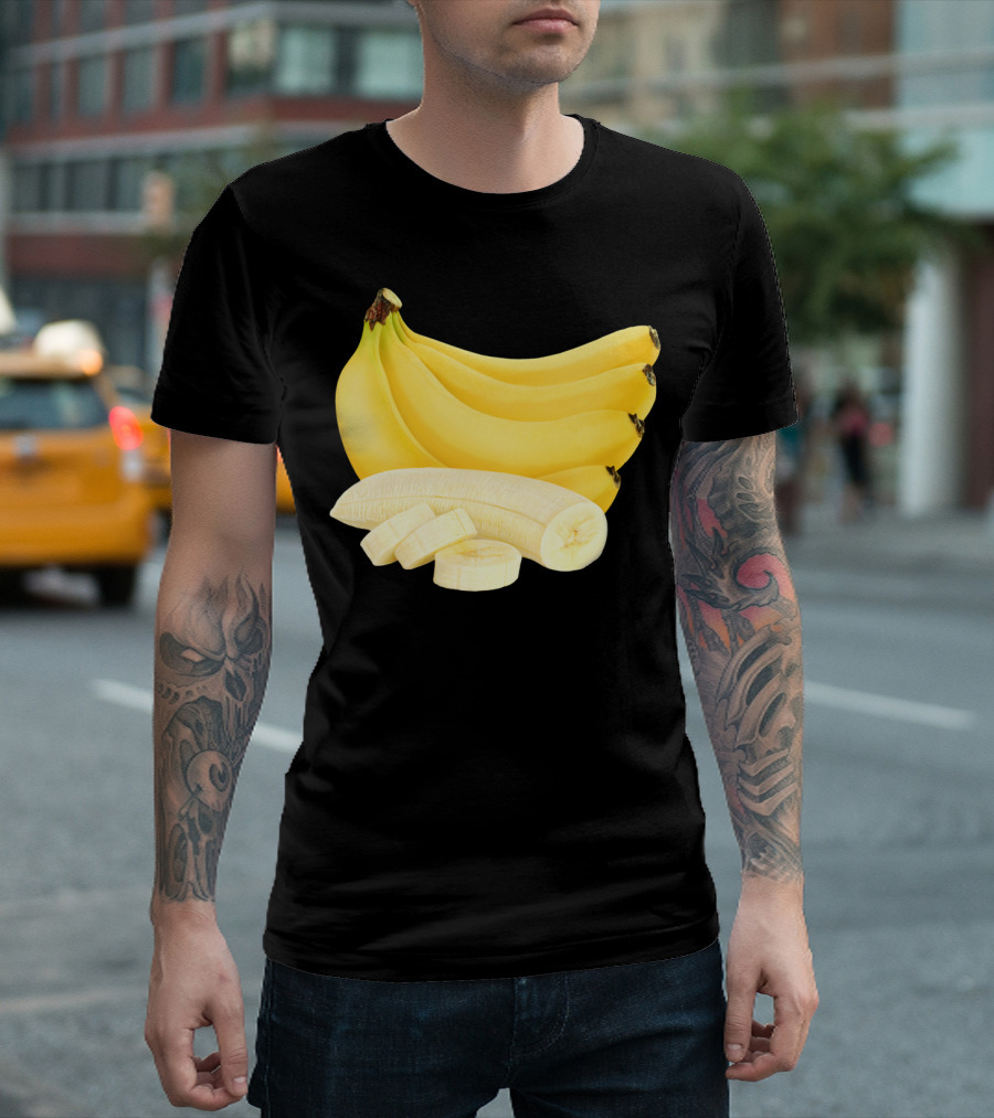 Bunch Of Bananas Sliced Fruit T-Shirt