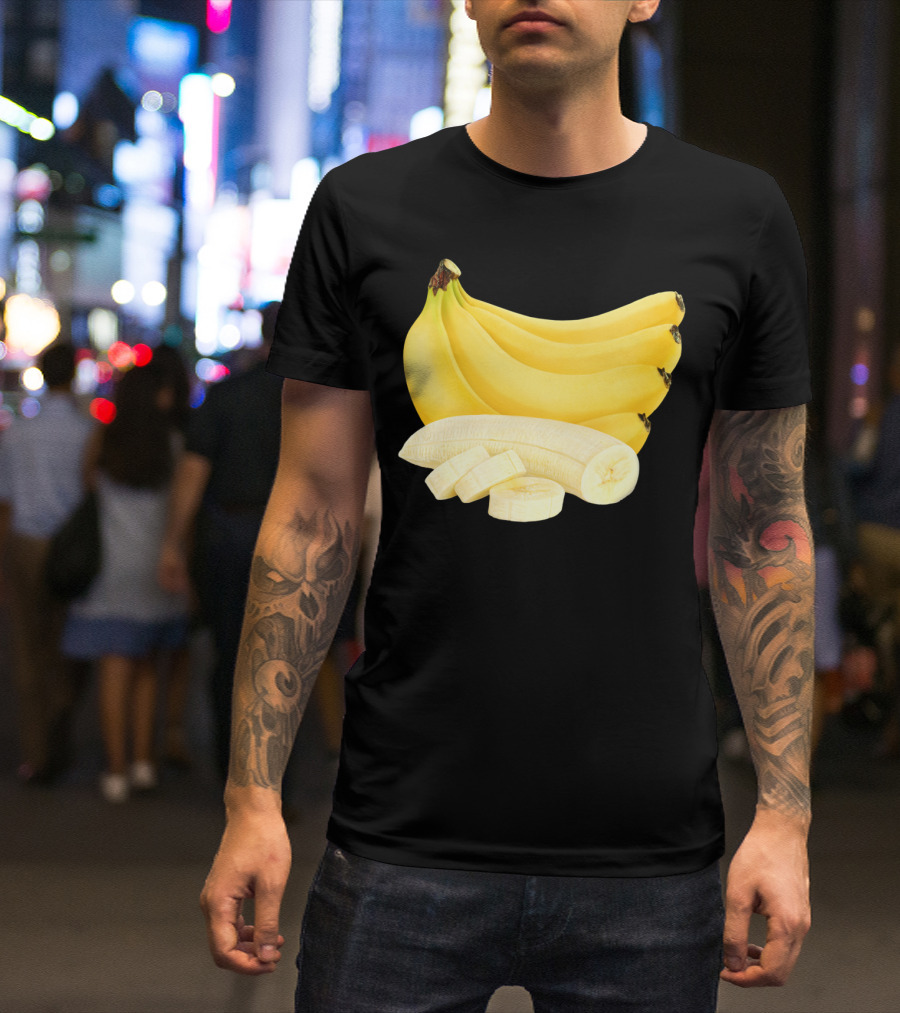 Bunch Of Bananas Sliced Fruit T-Shirt