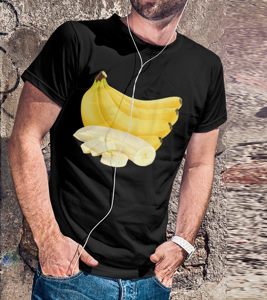 Bunch Of Bananas Sliced Fruit T-Shirt