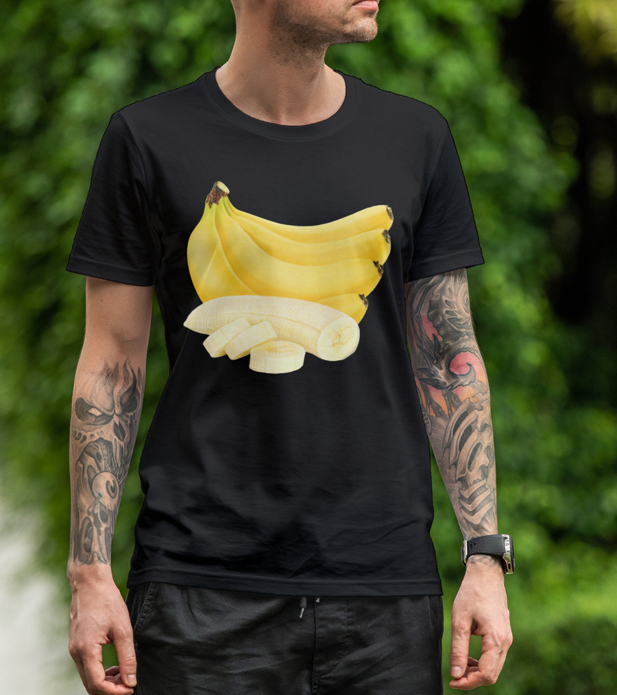 Bunch Of Bananas Sliced Fruit T-Shirt