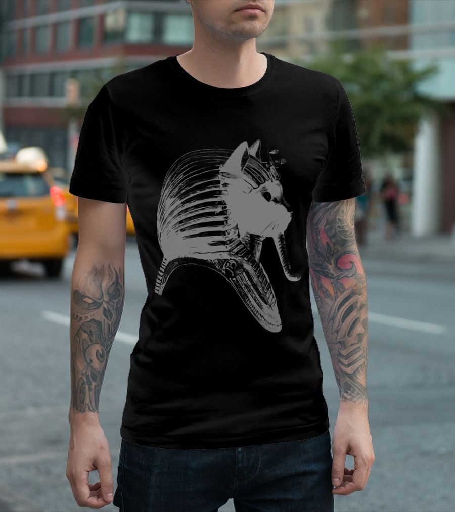 Tutankhitten Cat Pharaoh Egyptian Headpiece T-Shirt