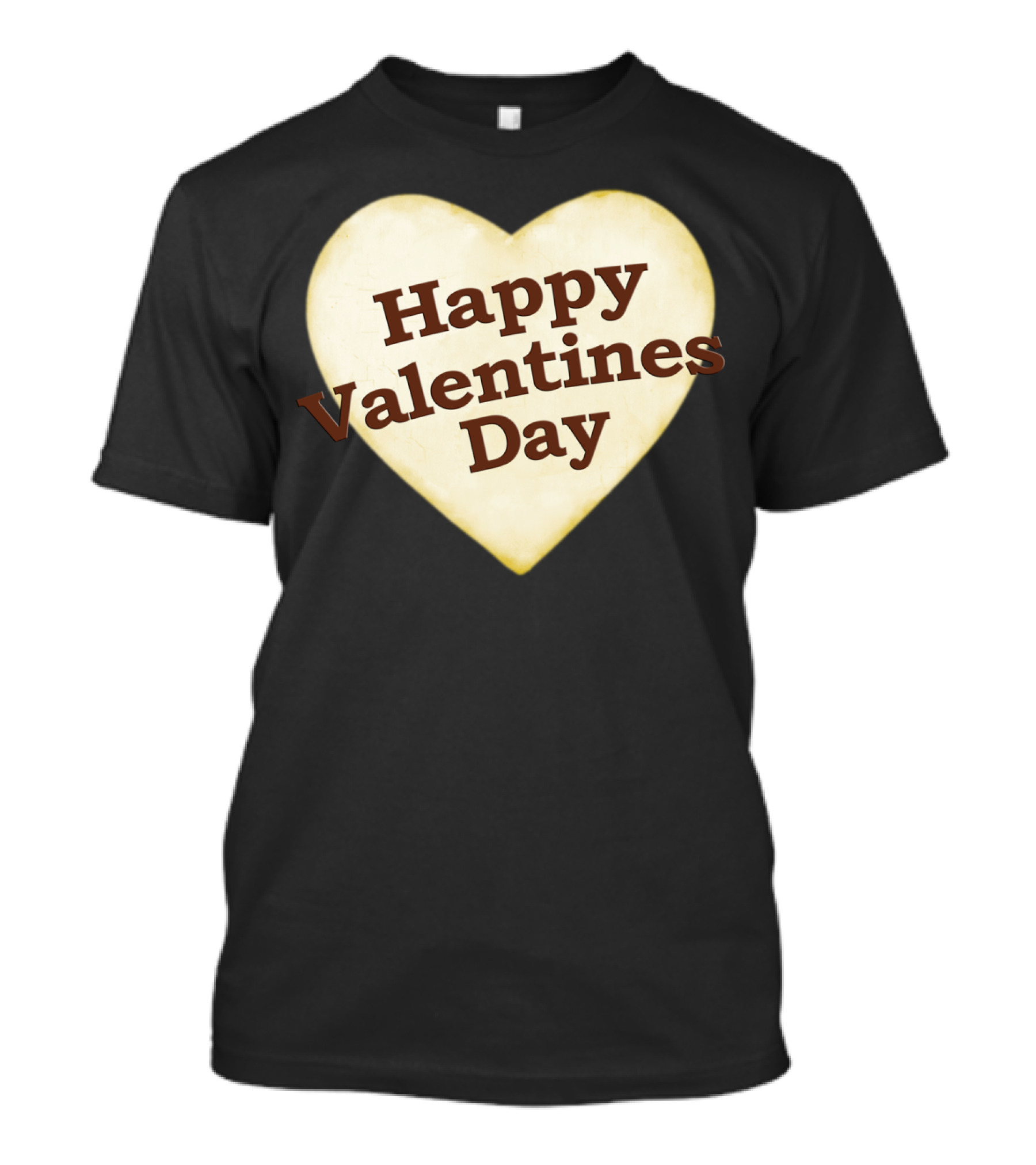 Happy Valentines Day Heart Shaped Text Des T-Shirt