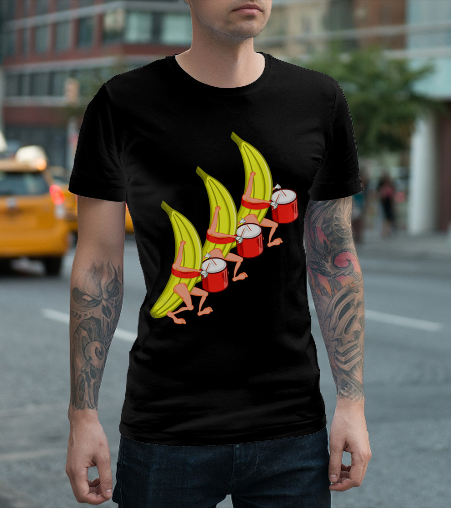 Bananas Marching Drummer Parade T-Shirt