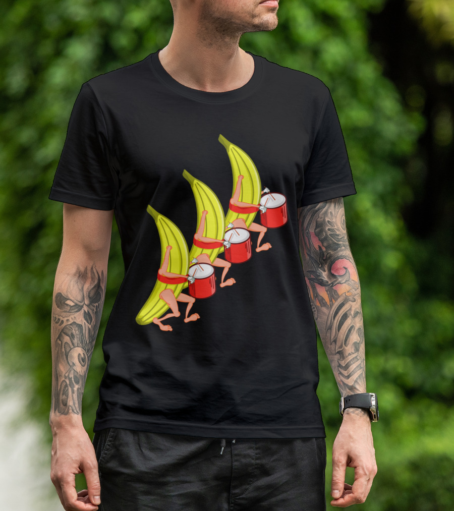 Bananas Marching Drummer Parade T-Shirt