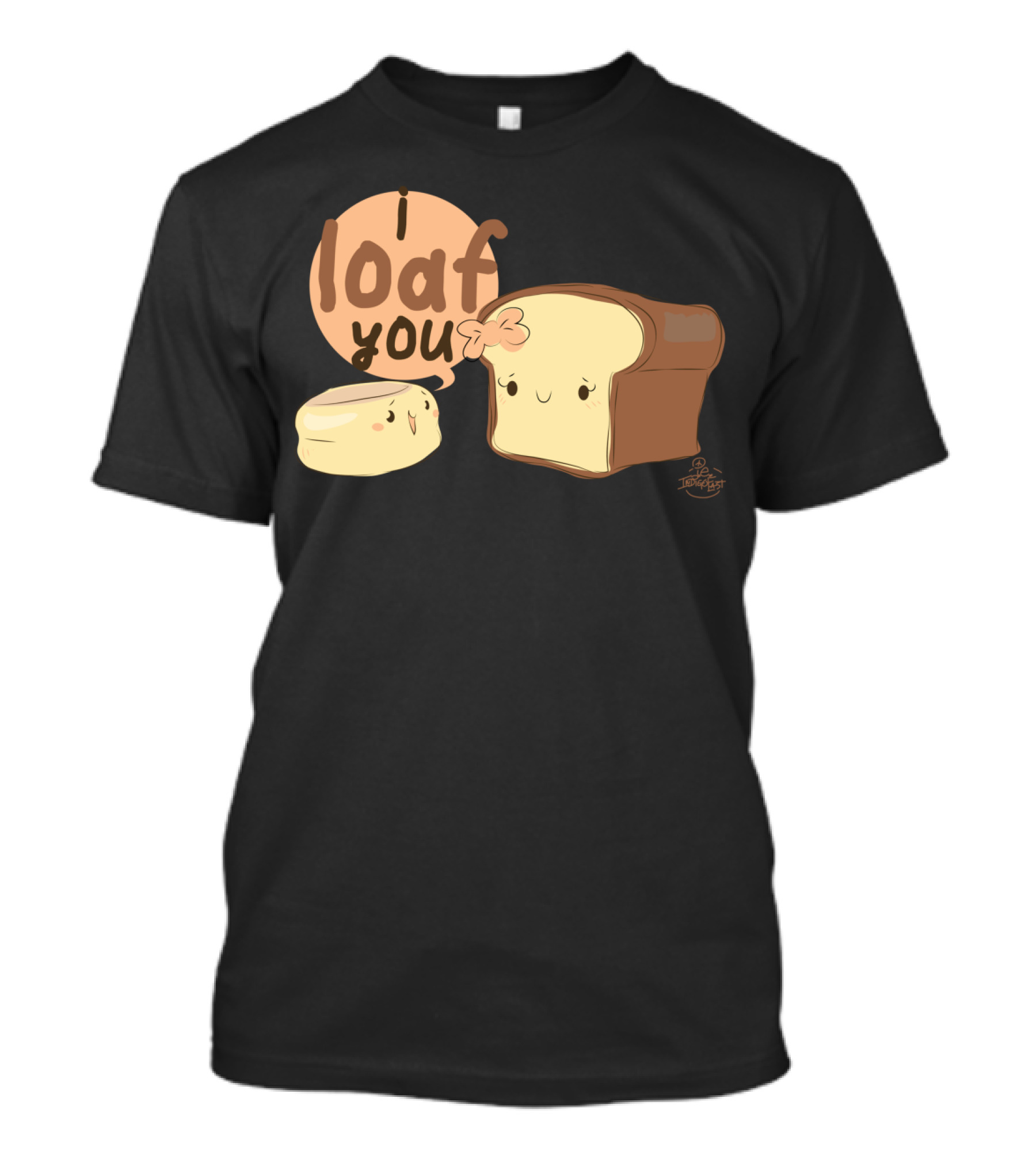 I Loaf You English Muffin Cute Bread T-Shirt