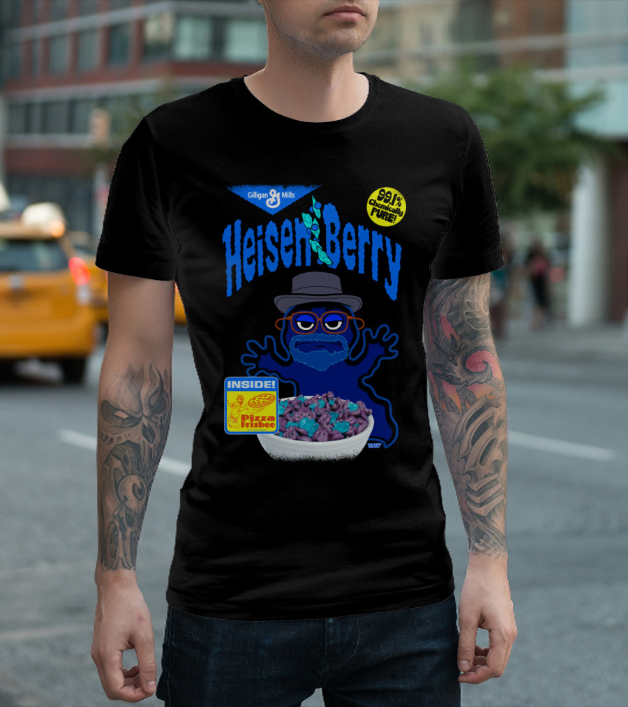 Heisen Berry Cereal Blueberry Flavor Methmallow Crystals Gilligan Mills Pizza Frisbee 99% Chemically Pure T-Shirt