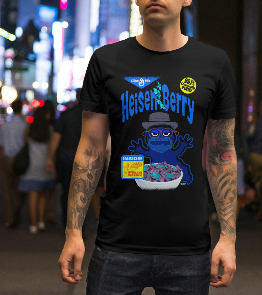 Heisen Berry Cereal Blueberry Flavor Methmallow Crystals Gilligan Mills Pizza Frisbee 99% Chemically Pure T-Shirt