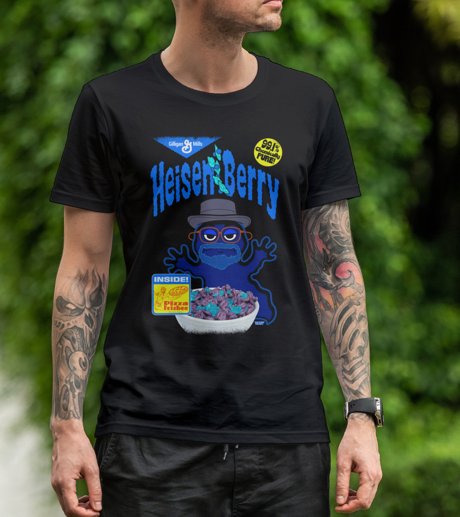 Heisen Berry Cereal Blueberry Flavor Methmallow Crystals Gilligan Mills Pizza Frisbee 99% Chemically Pure T-Shirt