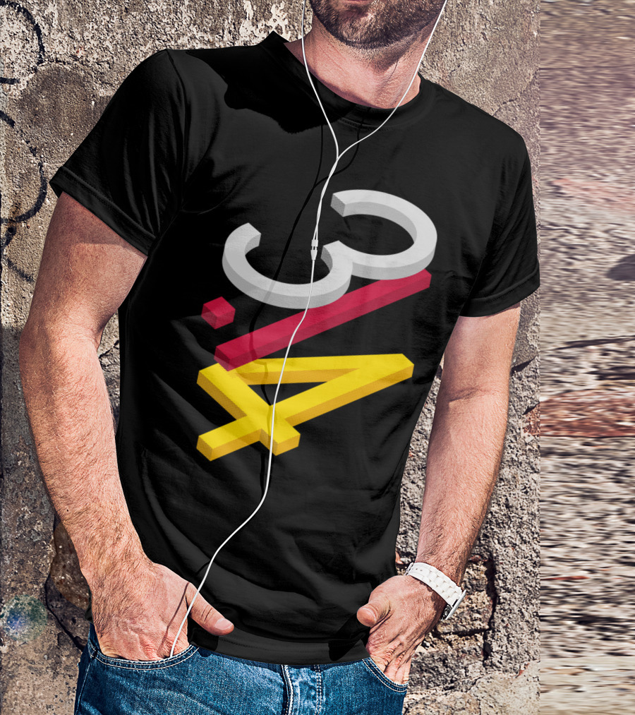 ISO Pie 3.14 Halftone 3D Numeric T-Shirt
