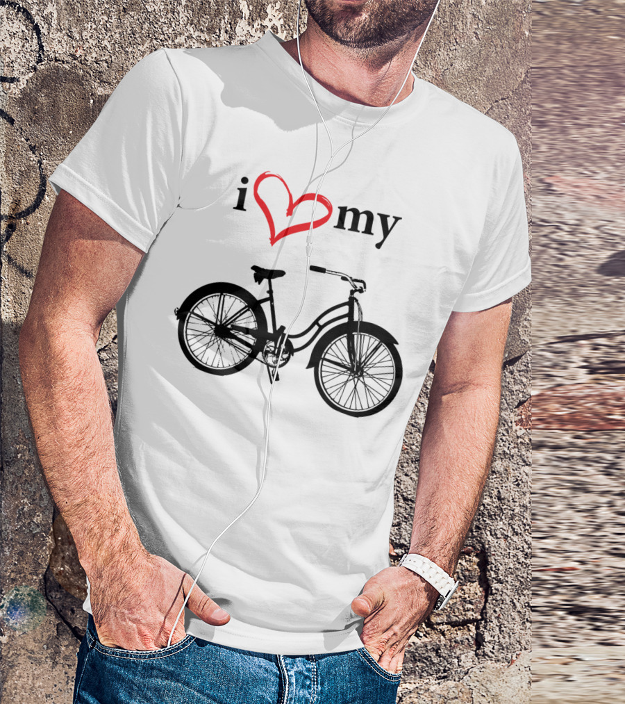 I Heart My Black Bicycle Classic T-Shirt