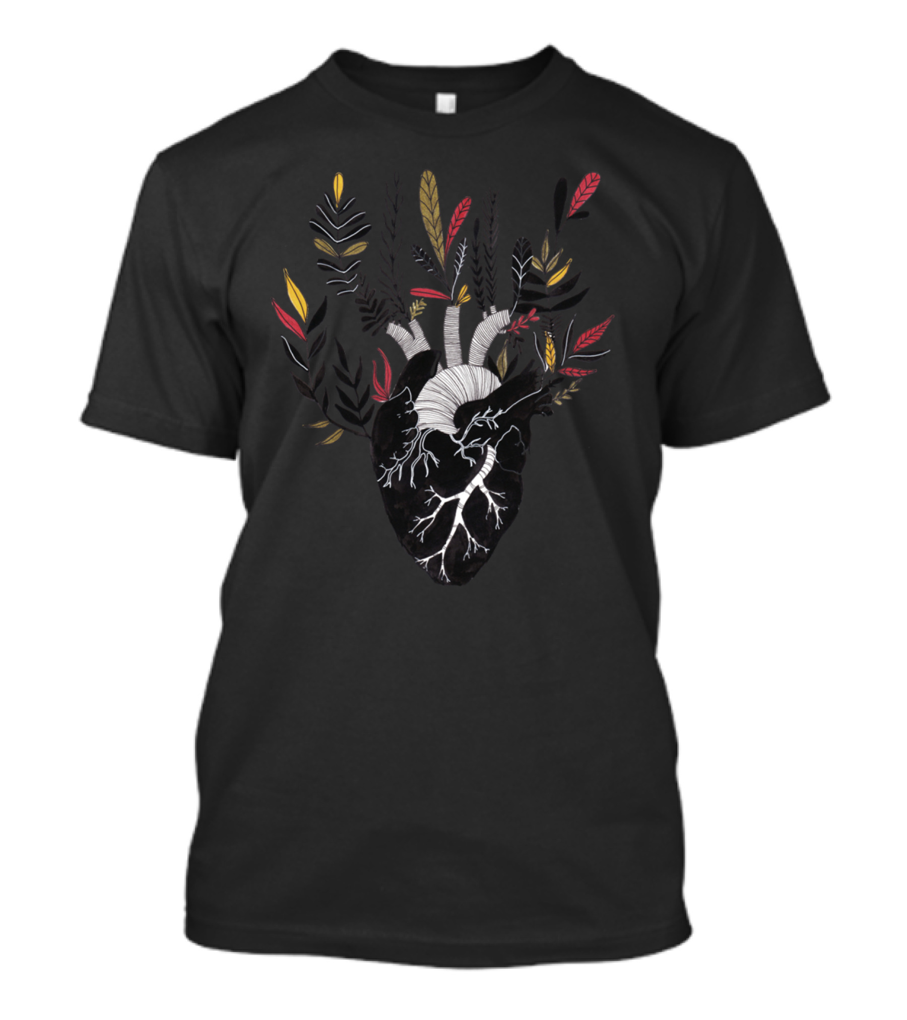 Floral Heart By ValeriaZ Botanical Elements T-Shirt
