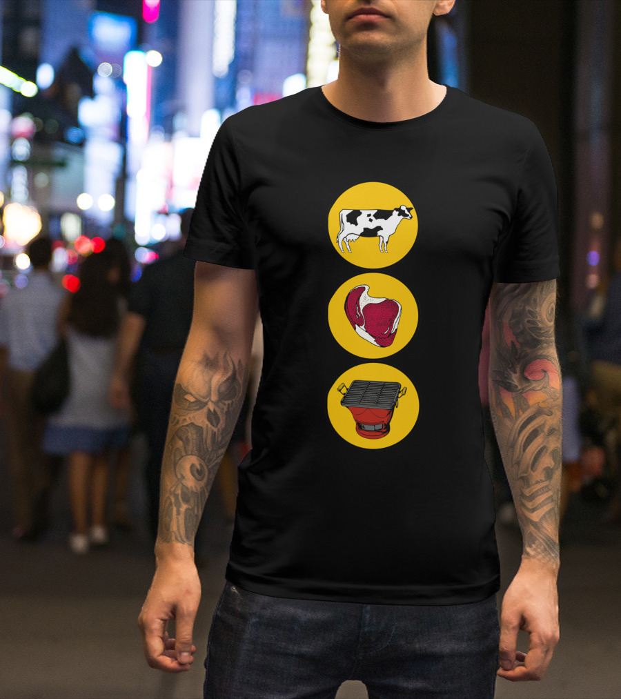 Cow Meat Grill Barbecue T-Shirt