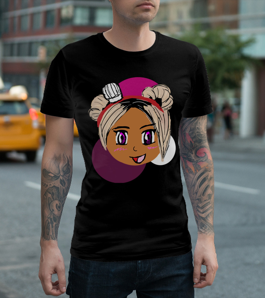 Chibi Chef Lyric Bubble Ete Cute Cartoon Face T-Shirt