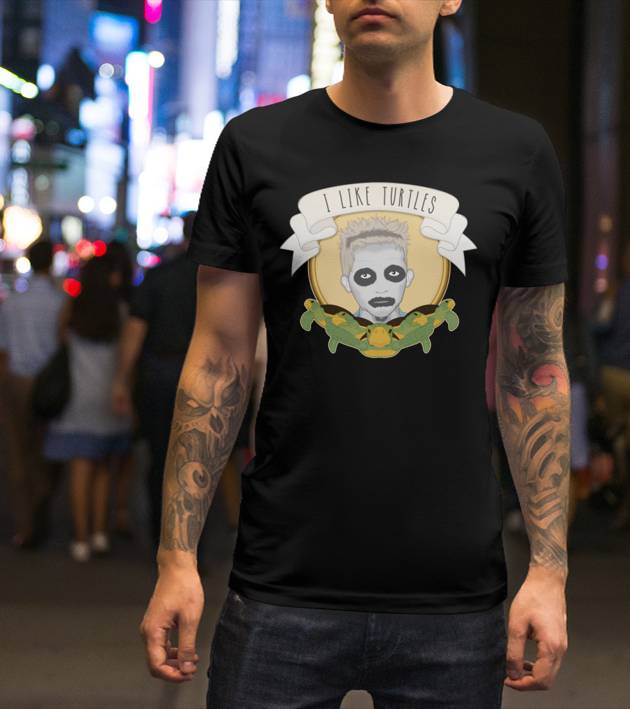 I Like Turtles Zombie Kid Meme Turtle Enthusiast Iconic Viral Moment T-Shirt