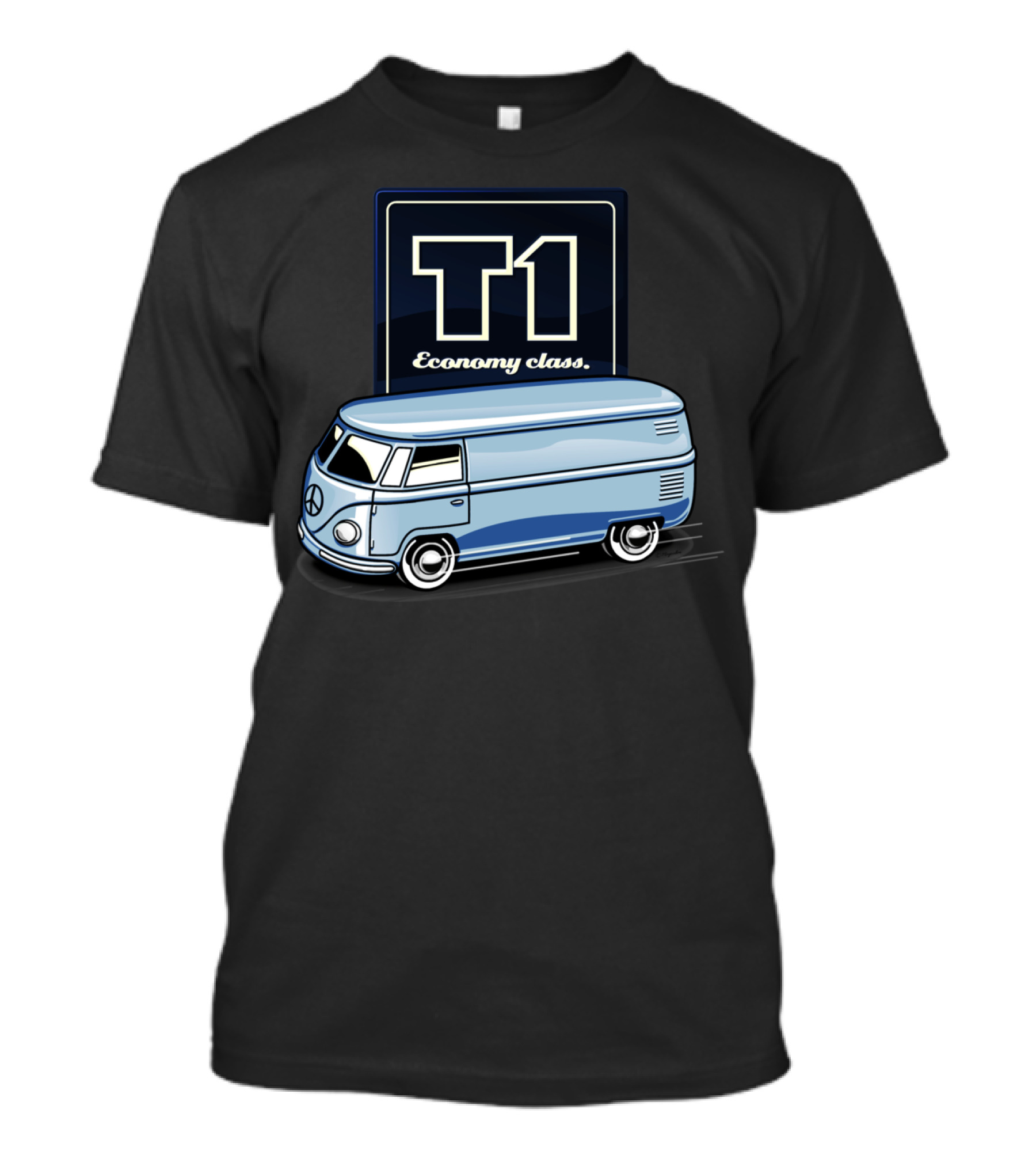T1 Economy Class Retro Bus T-Shirt