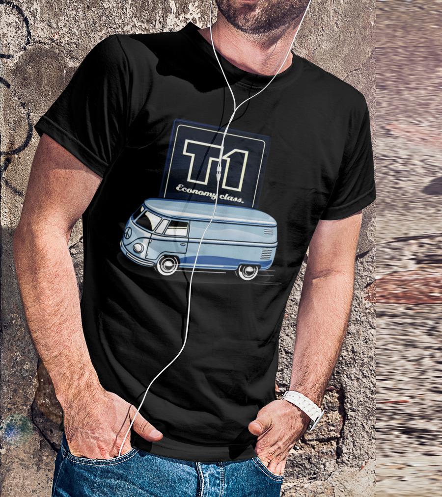 T1 Economy Class Retro Bus T-Shirt