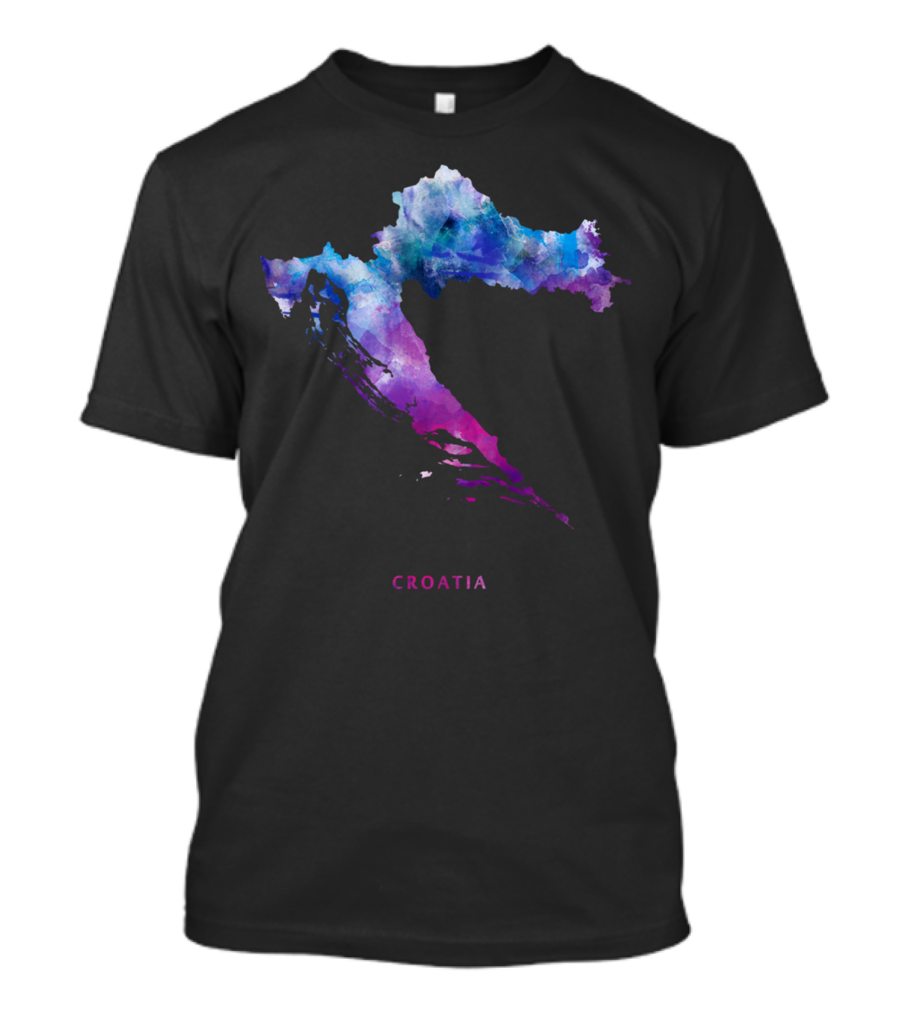 Croatia Watercolor Map T-Shirt