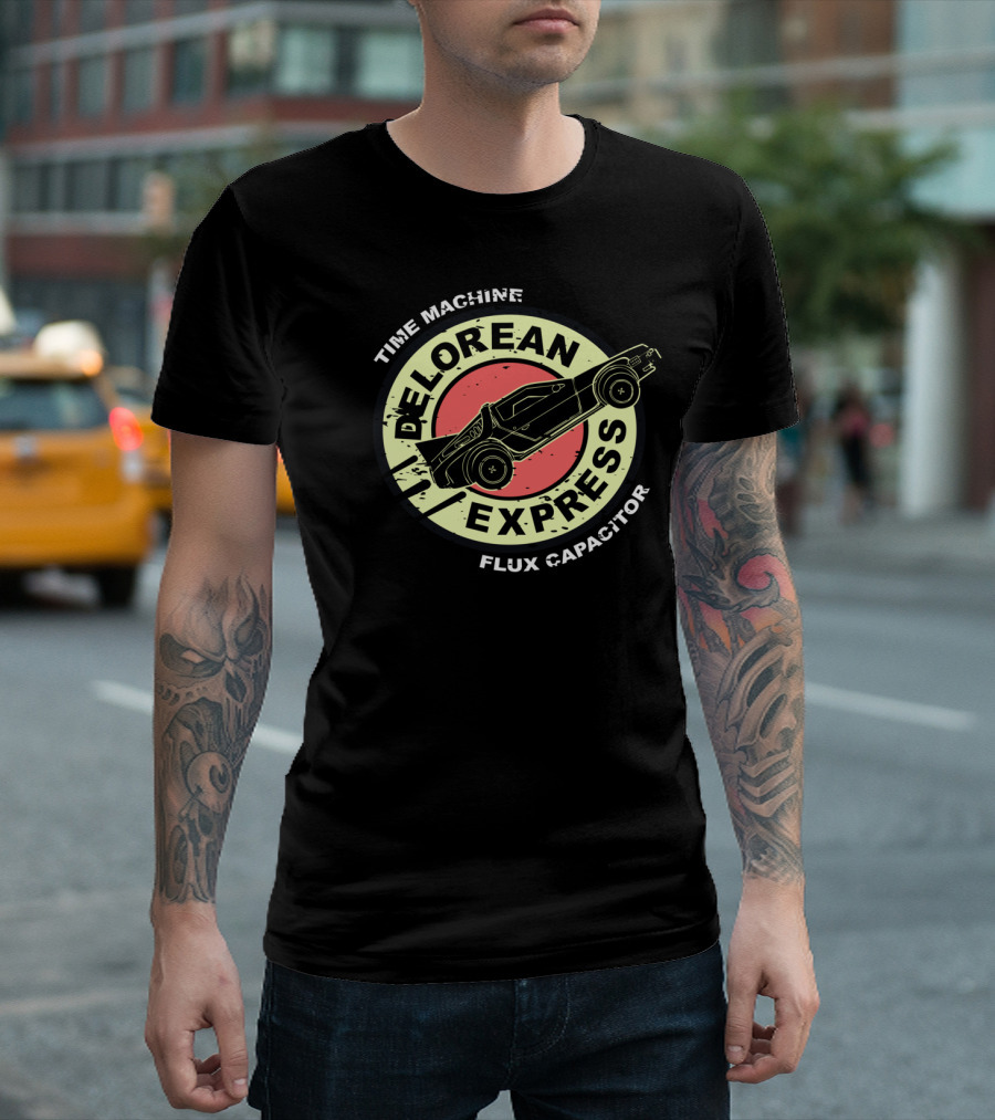 Time Machine Delorean Flux Capacitor Express T-Shirt
