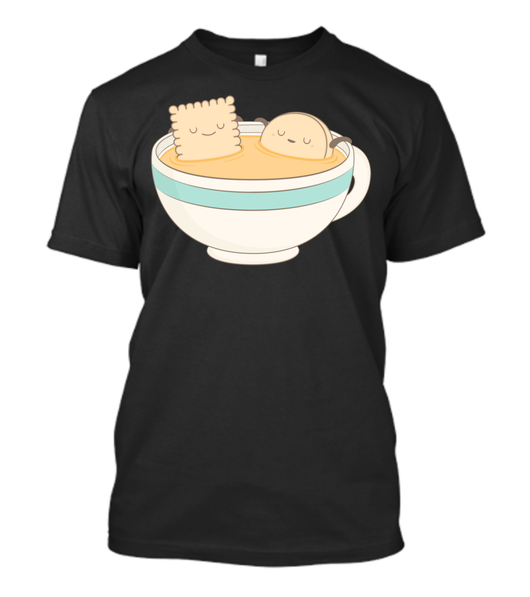 Loosen Up A Little: Relaxing Biscuit And Tea Cup T-Shirt