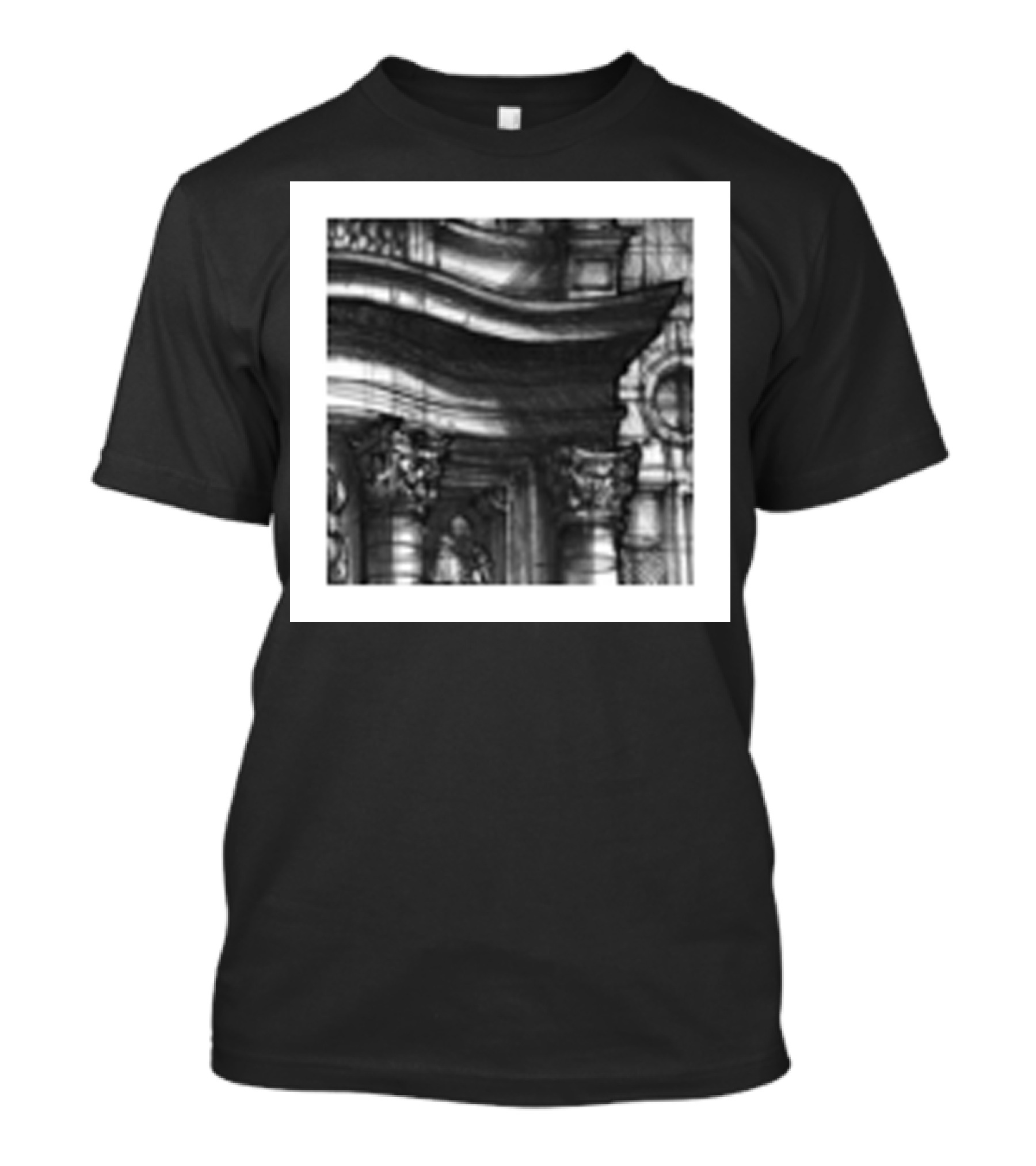 Baroque Architecture Detail At San Carlo Alle Quattro Fontane T-Shirt