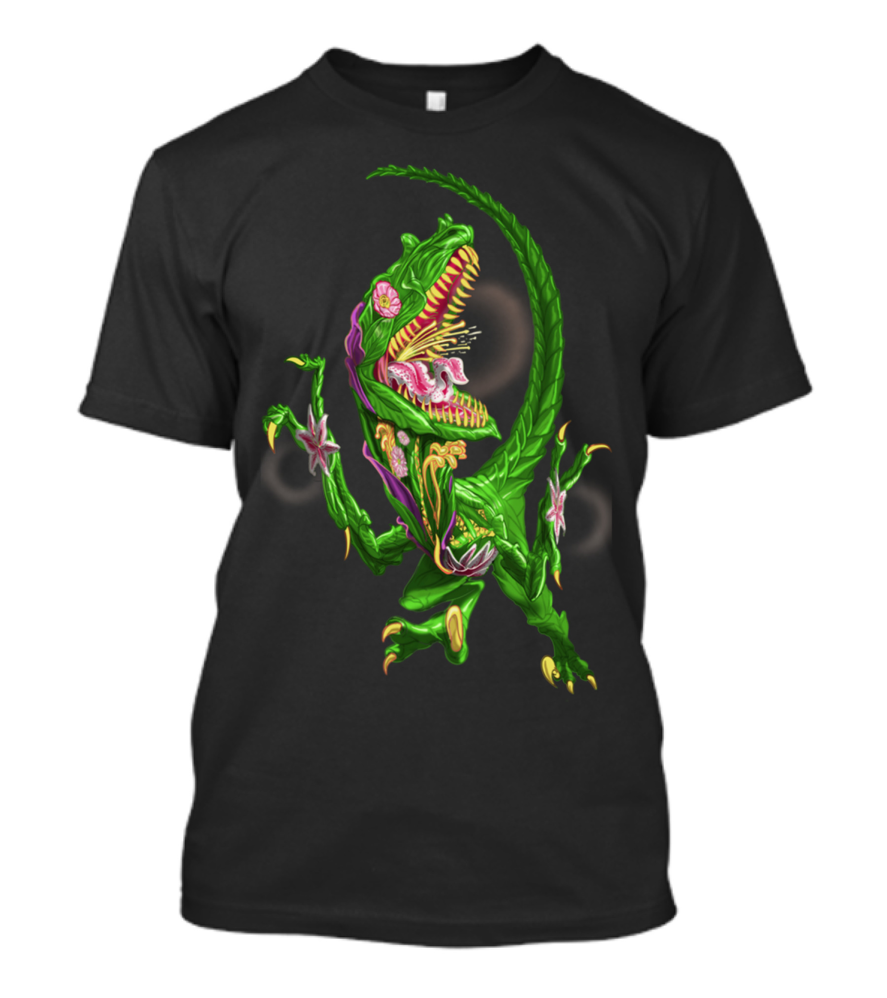 Flower Raptor Dinosaur Blossom Fusion T-Shirt