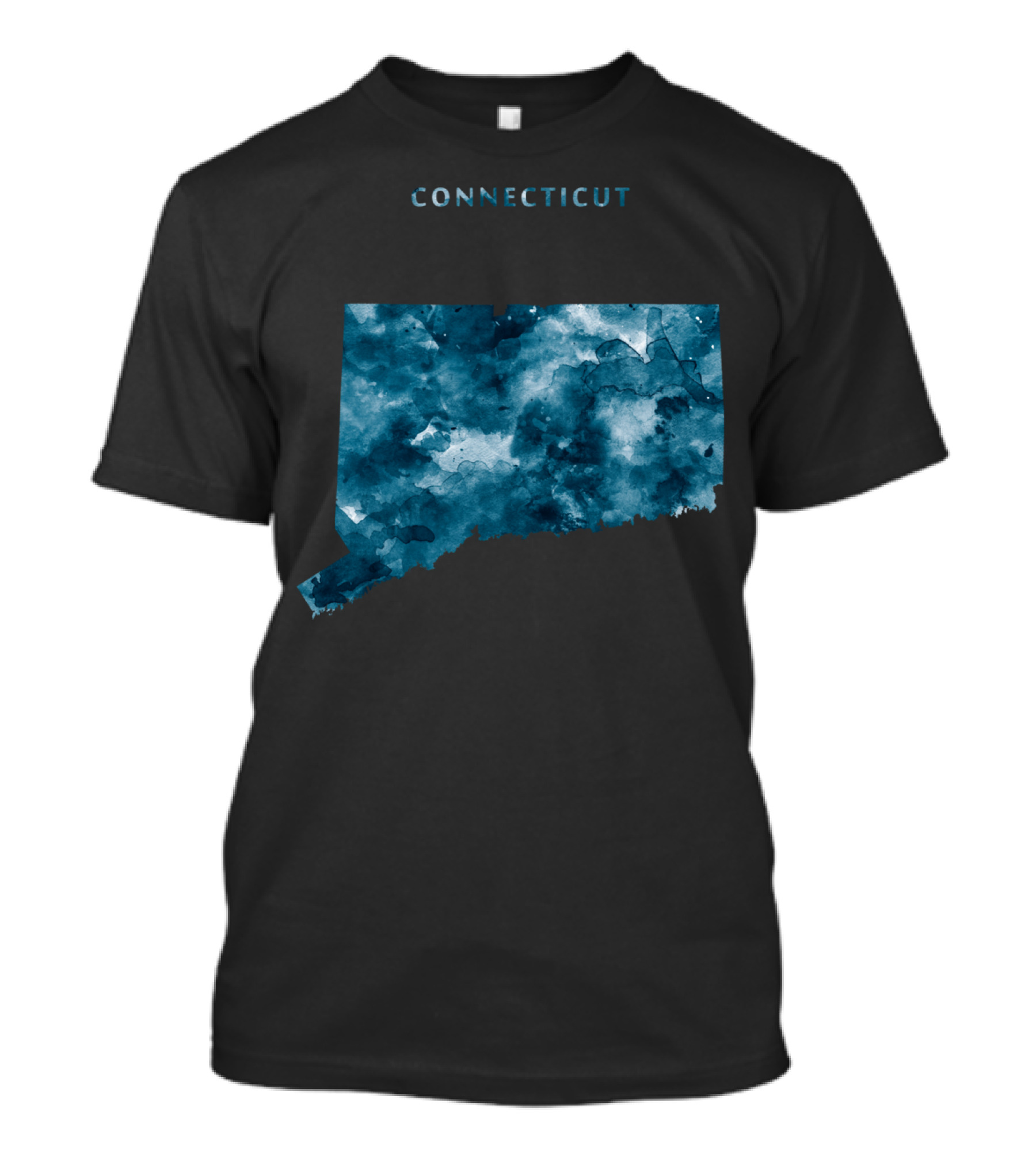 Connecticut Watercolor Map T-Shirt