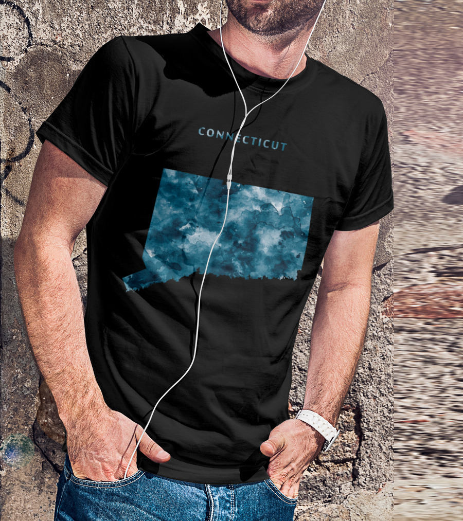Connecticut Watercolor Map T-Shirt