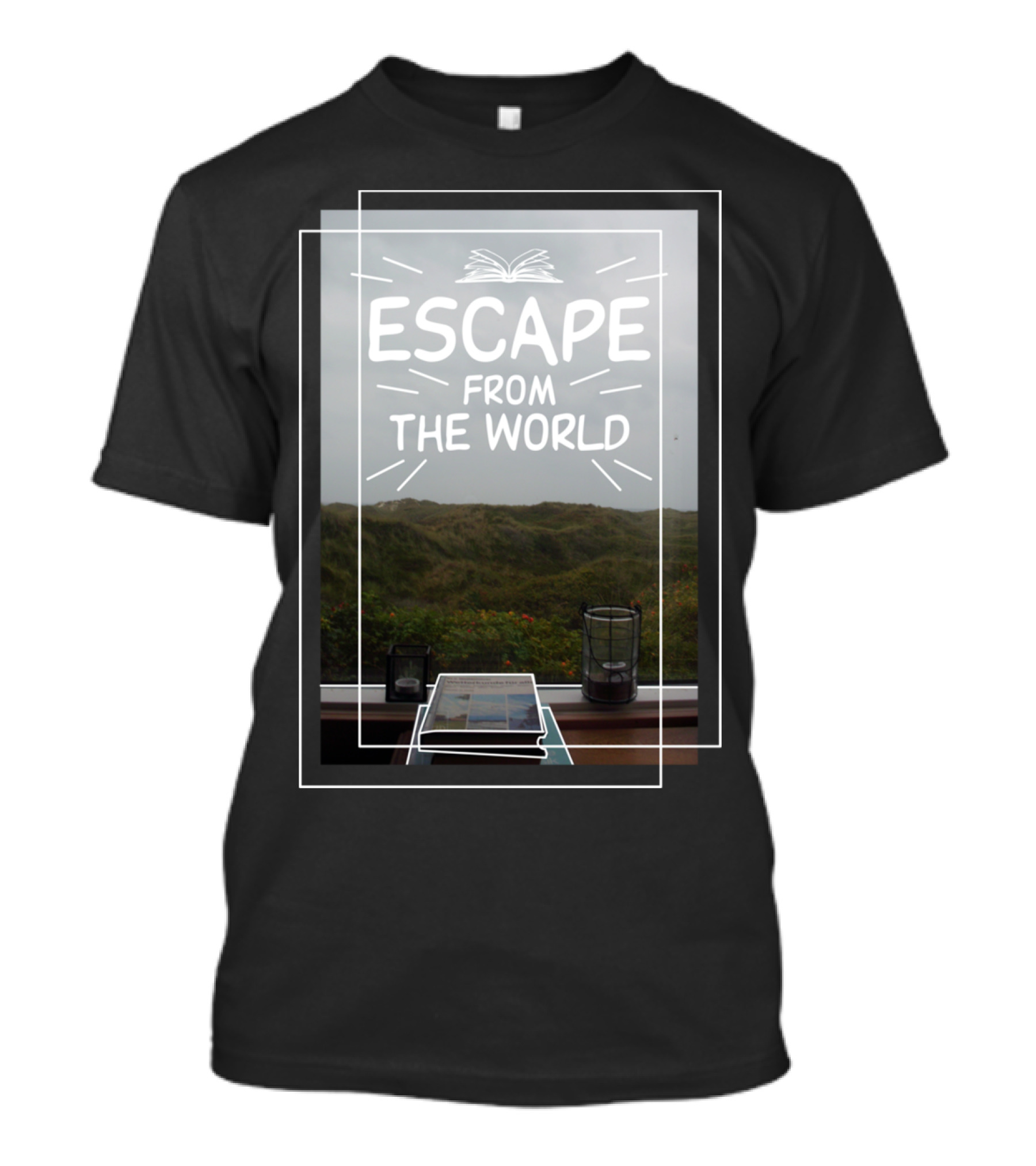 Escape From The World Book Lover Reader T-Shirt