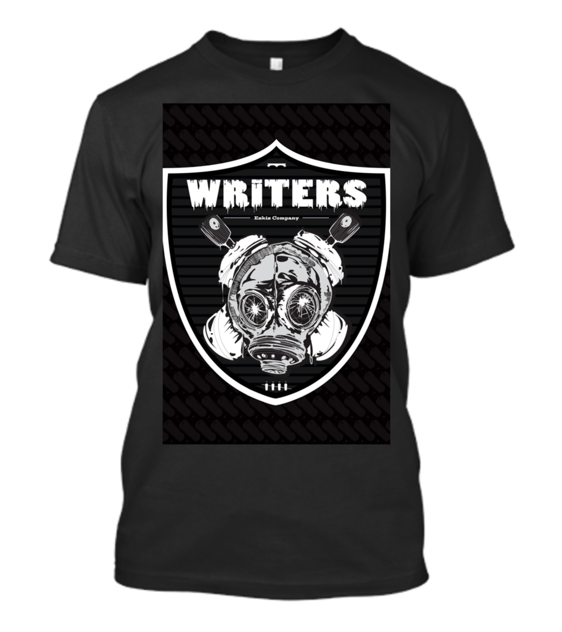 EskisWriters Gas Mask Shield Eskis Company T-Shirt