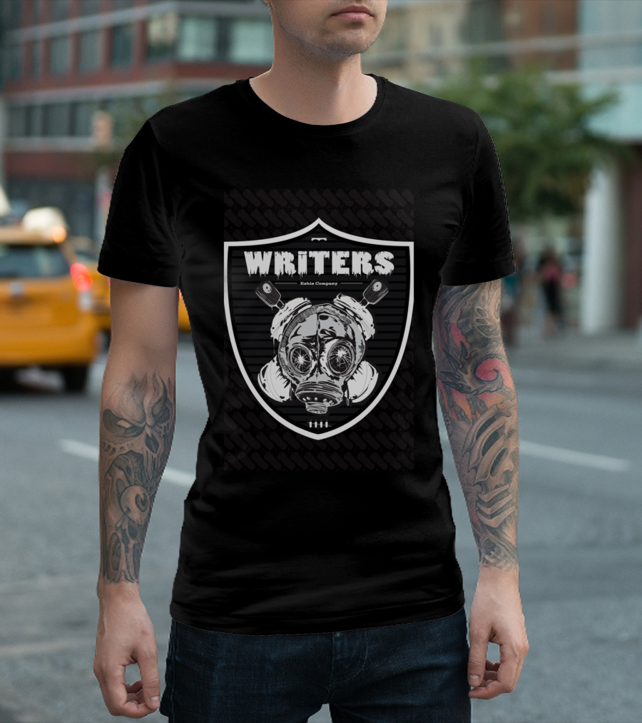 EskisWriters Gas Mask Shield Eskis Company T-Shirt