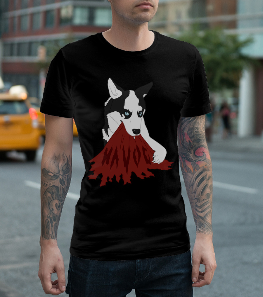 Havoc Dog Ripping Cloth with Intensity T-Shirt