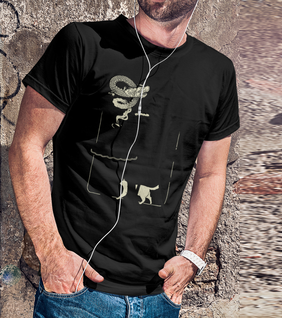 A Moment Of Zen Woman At Table With Tea Dragon Smoke T-Shirt