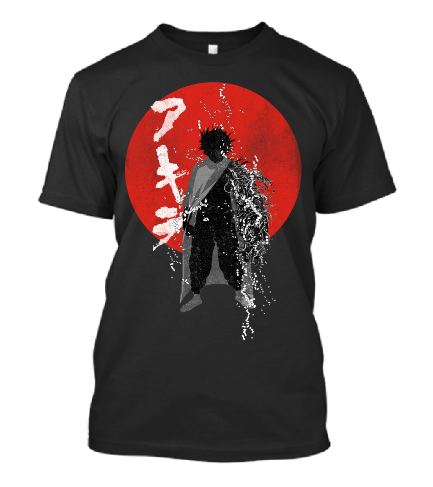 Neo Tokyo Akira Storm Kaneda Silhouette Red Circle T-Shirt