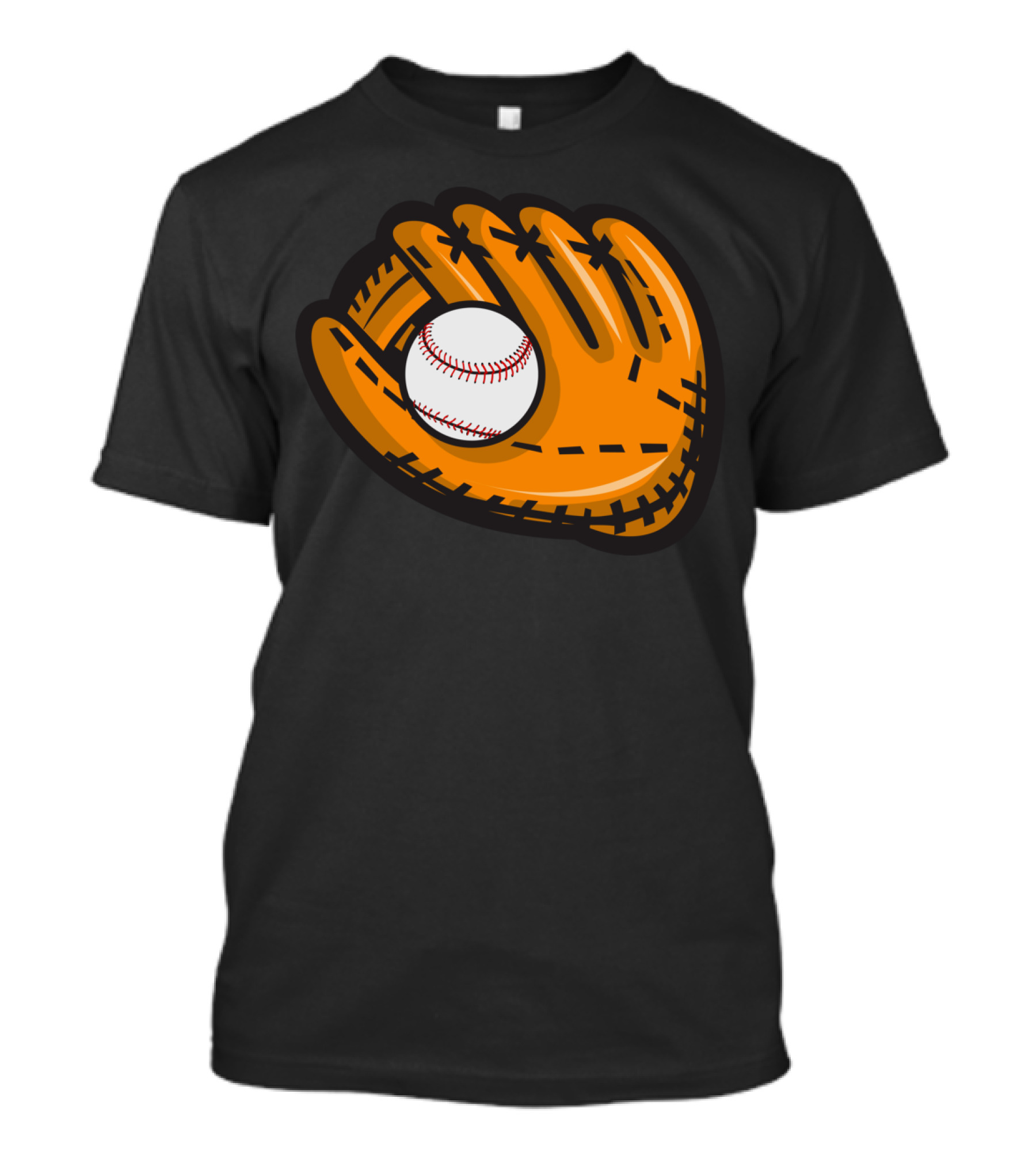 Baseball Mitt Catching Ball T-Shirt