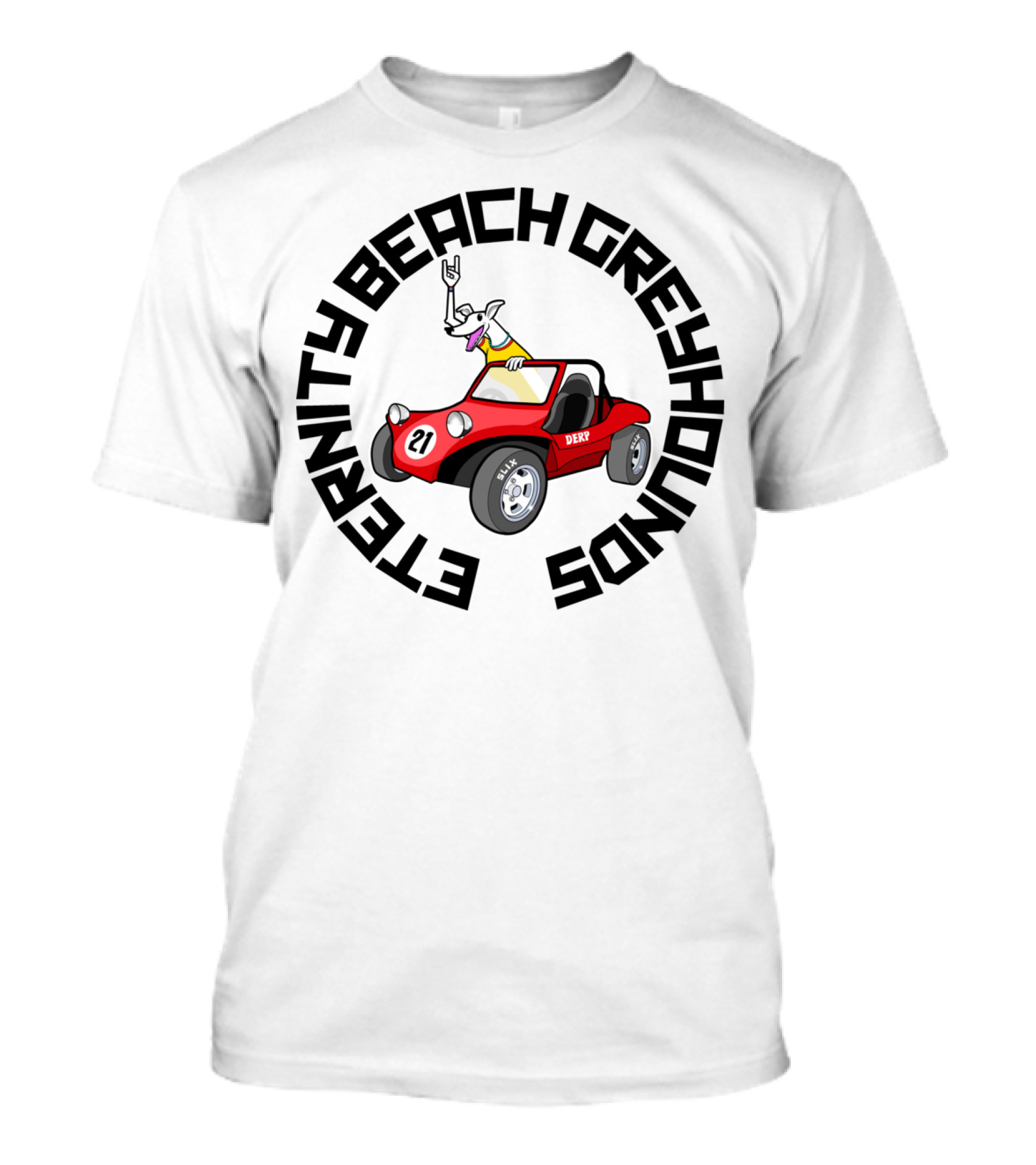 Eternity Beach Greyhounds 21 Derp Buggy T-Shirt