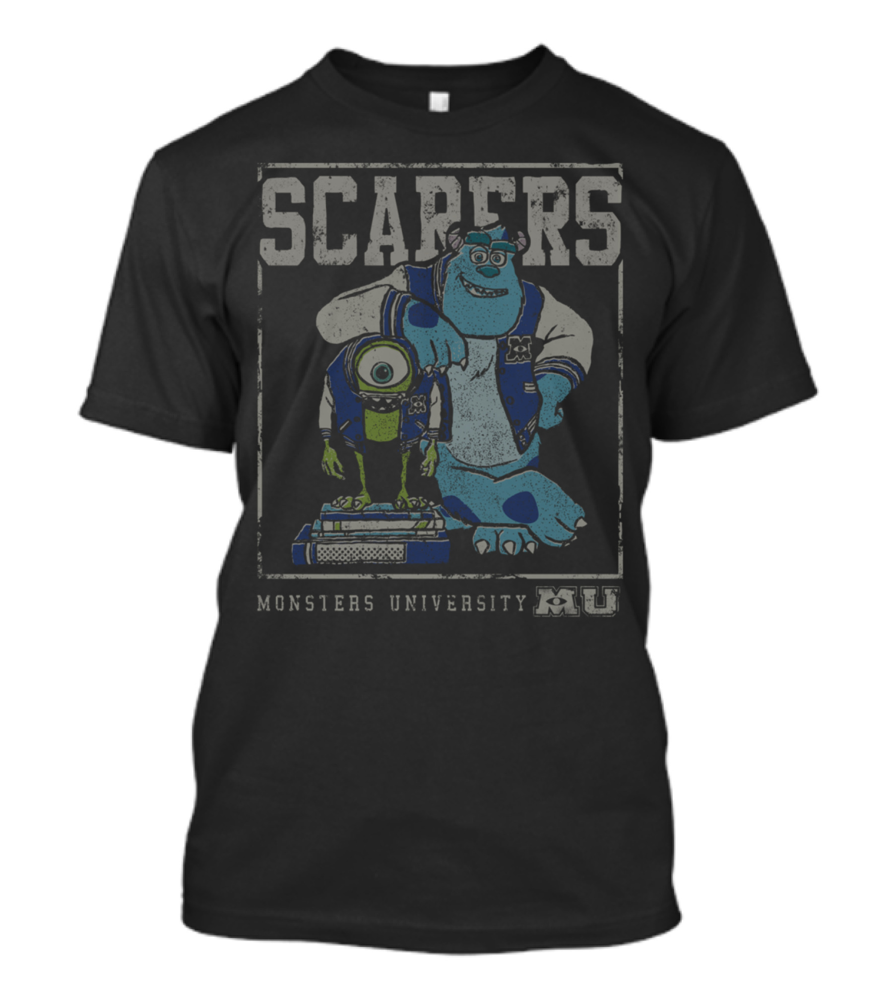 Scarers Monsters University MU Varsity T-Shirt
