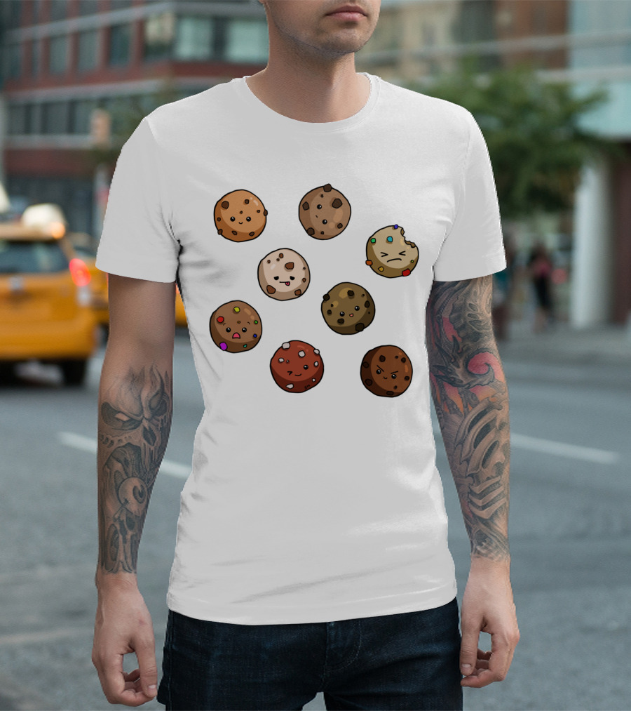 Kawaii Cookies Emotions Variety Pack T-Shirt