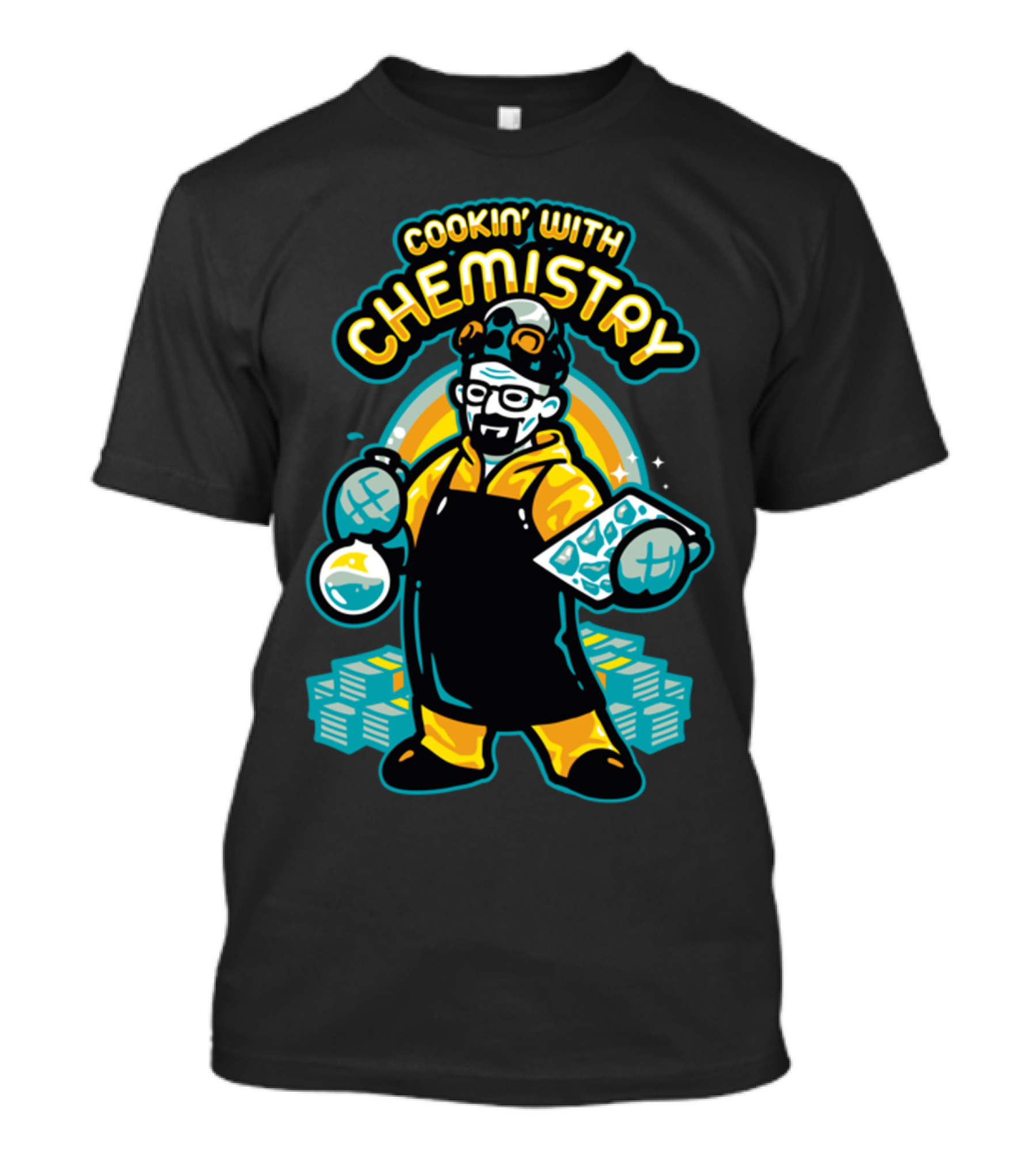Cookin’ With Chemistry Breaking Bad Cooking Style Cartoon T-Shirt