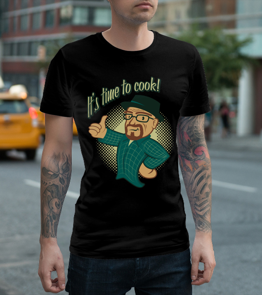 It's Time To Cook Cooking With Walt Cartoon T-Shirt