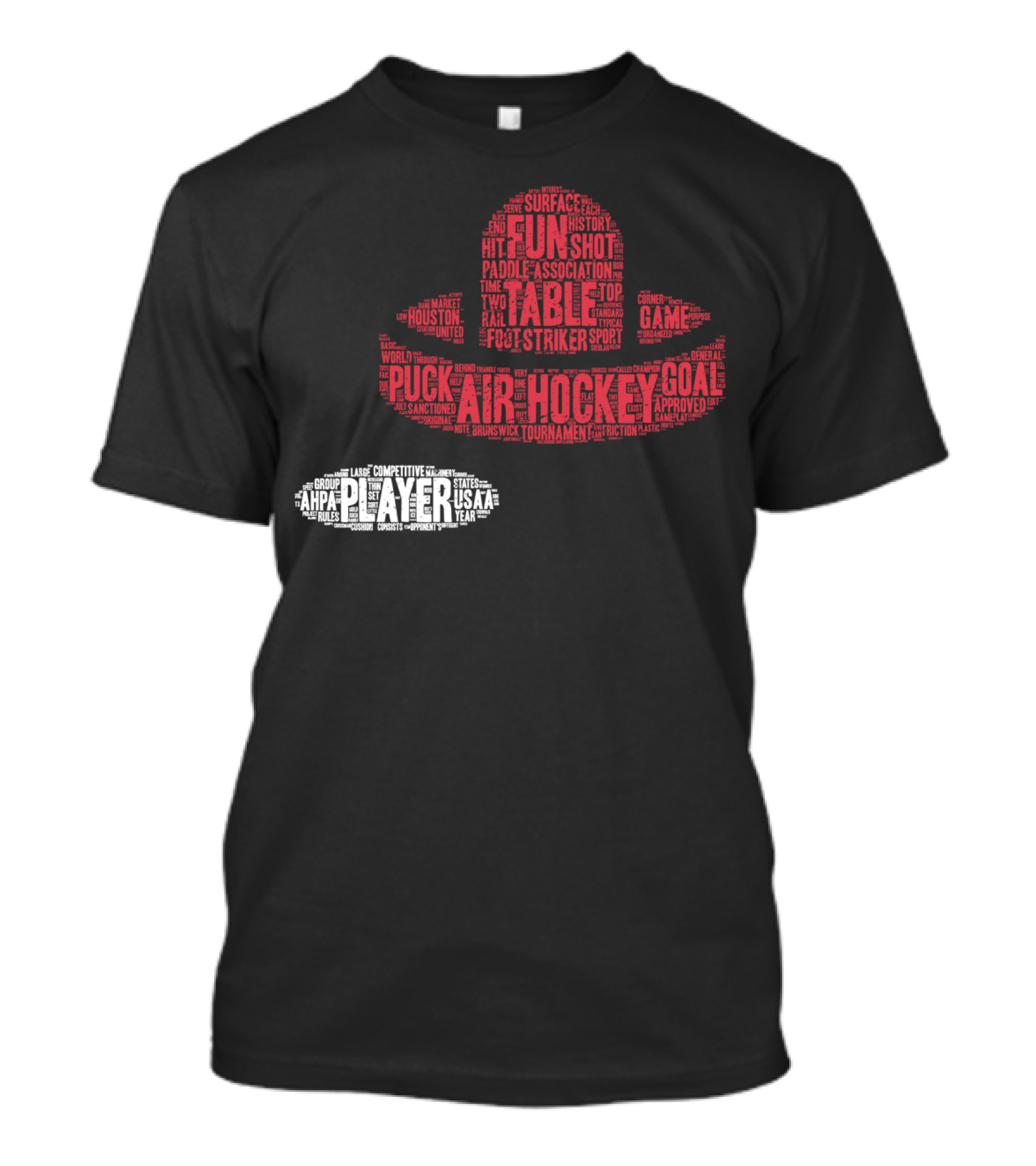 Air Hockey Fun Table Puck Player Competition Surface Game Goal T-Shirt